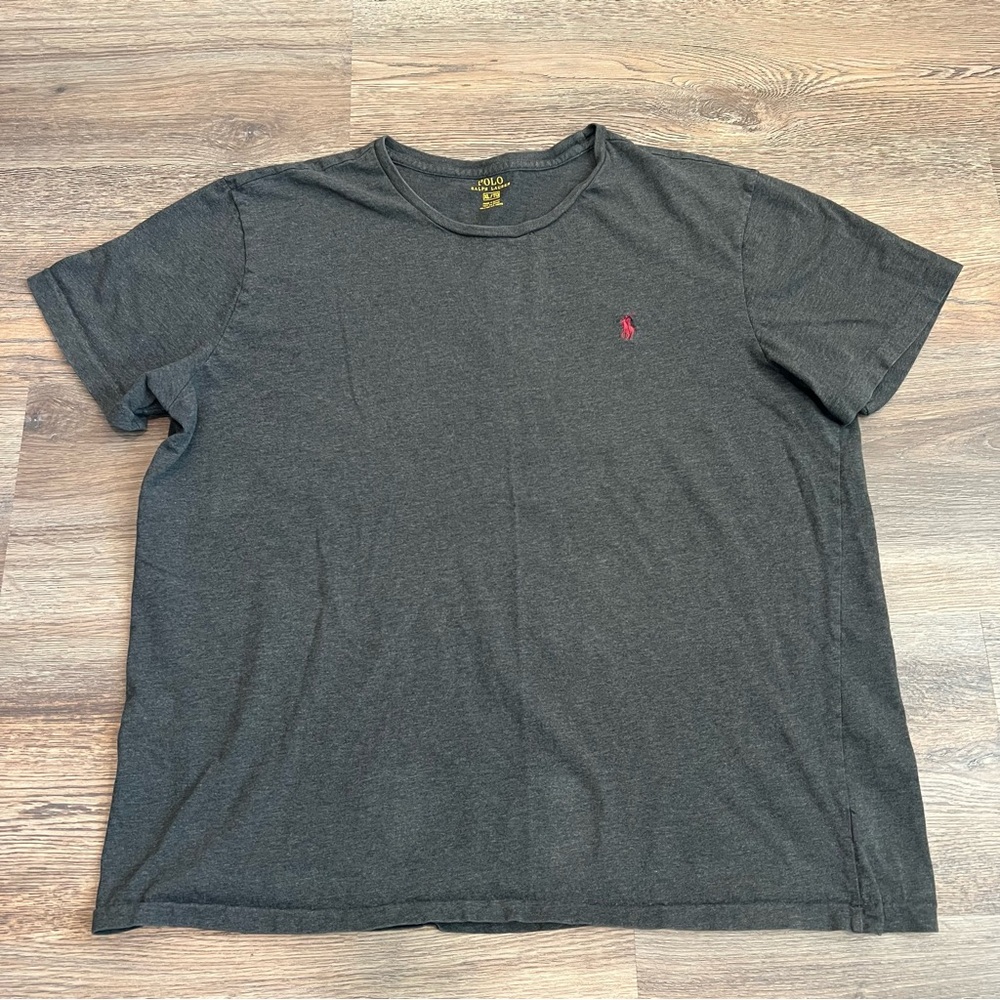 Polo Ralph Lauren Men’s XL Charcoal Gray Crewneck T-Shirt Red Pony Classic Tee